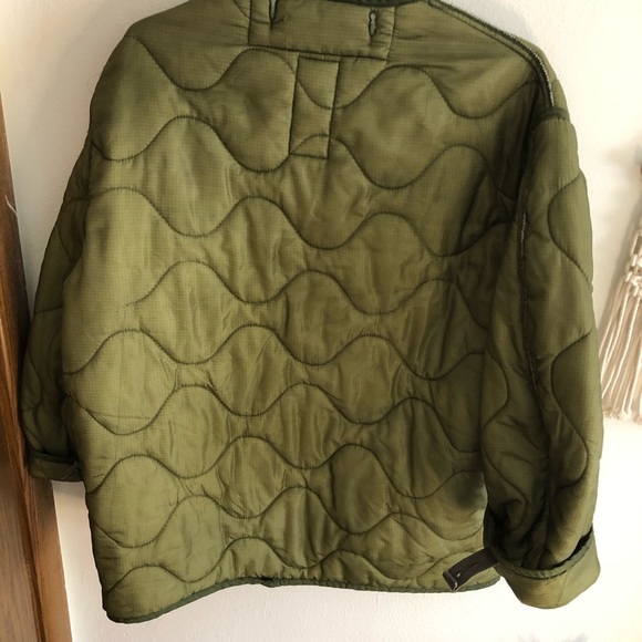 Green Quilted Liner Jacket VTG Style - Picture 5 of 5